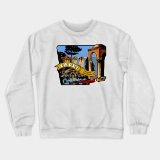 Capri, Italy Decal Crewneck Sweatshirt